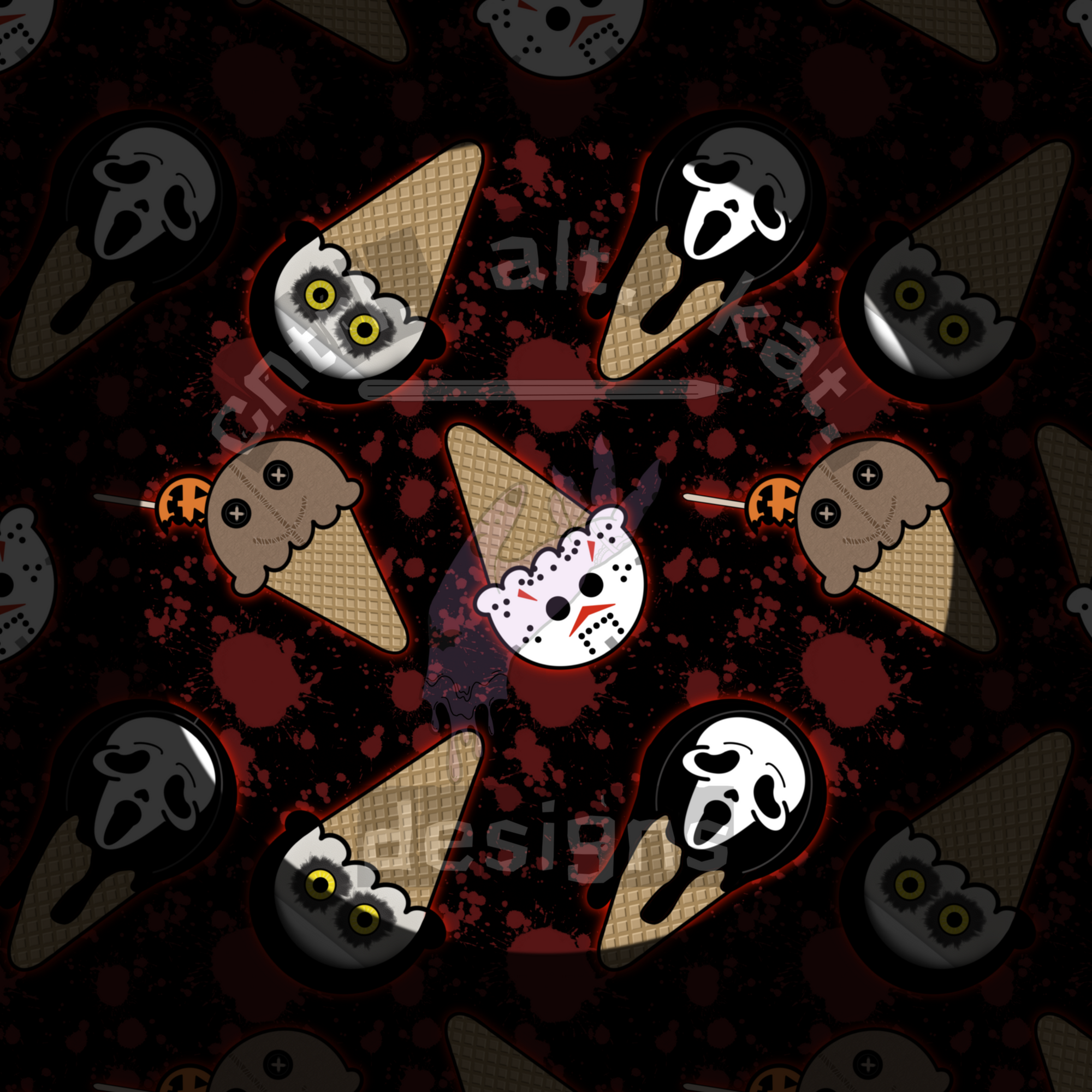 Horror Cones Seamless Files