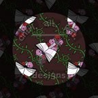 Bookish Coffin Patchwork Seamless Files