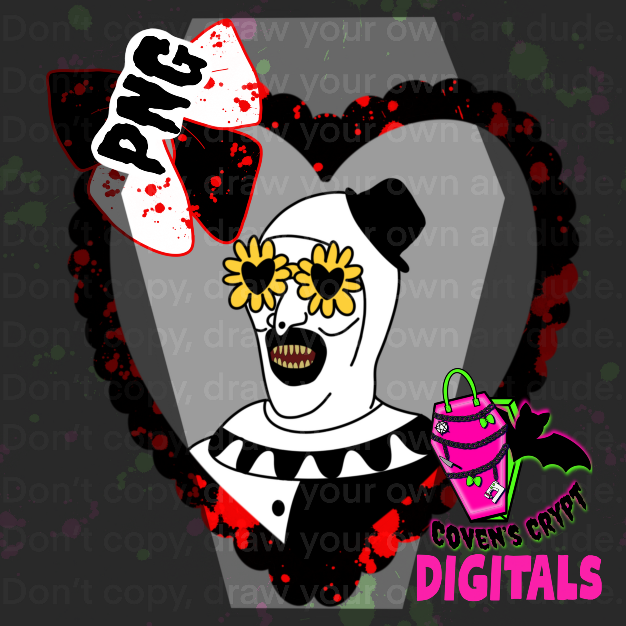 Art Hearts Seamless & PNG