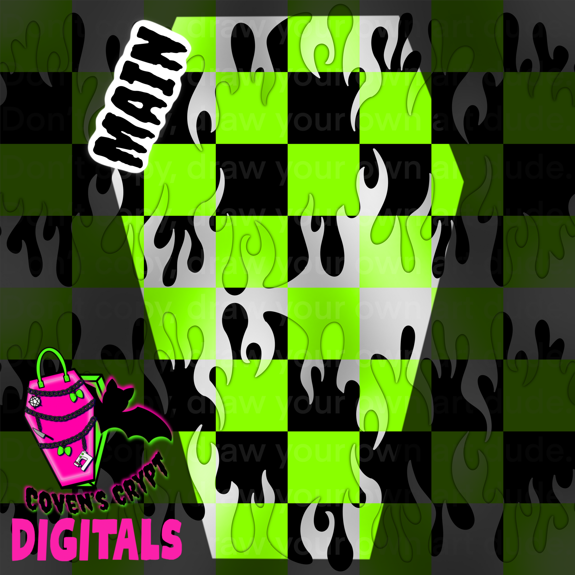 Neon Flames Seamless File