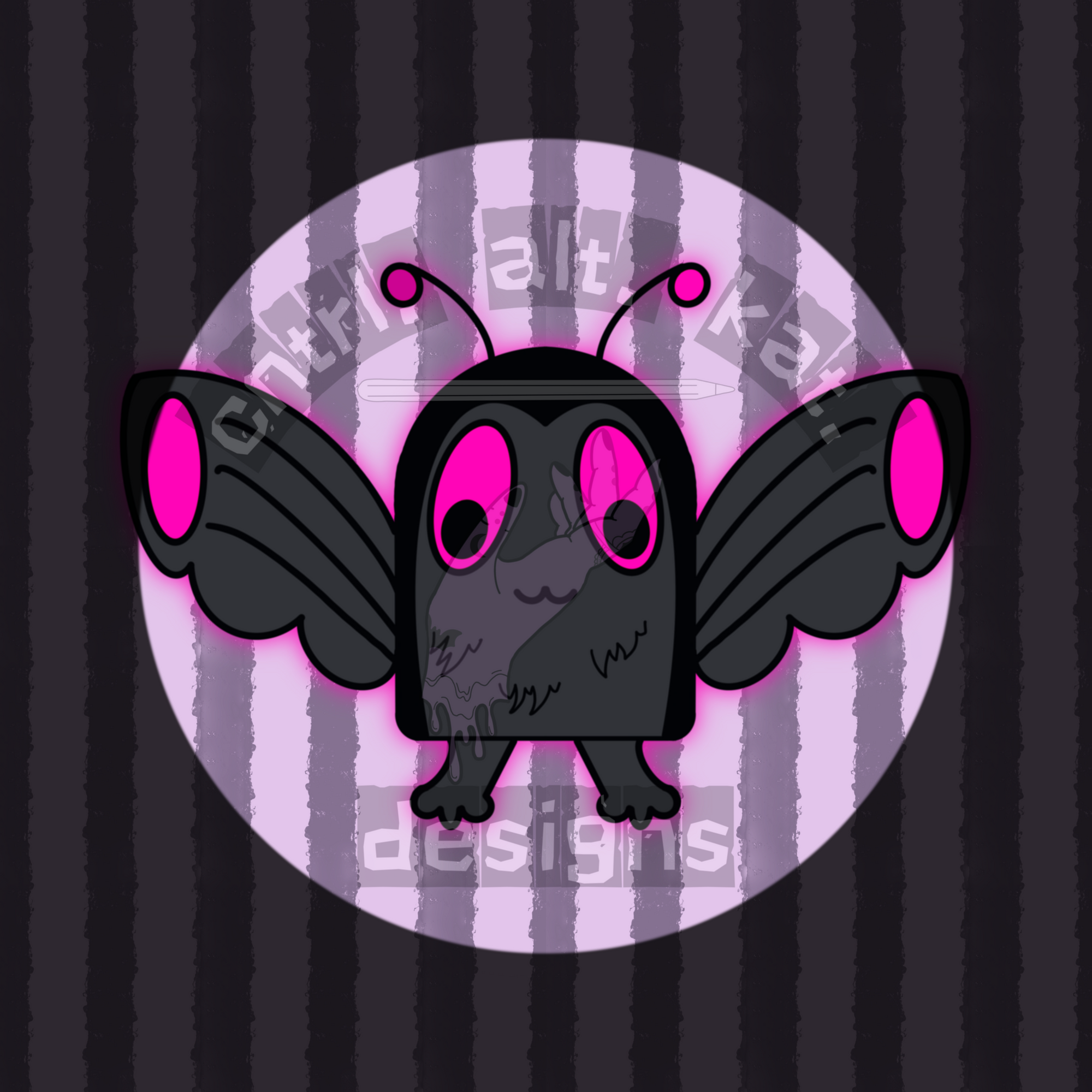Neon Mothman Seamless Files