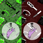 Love Me Like My Monsters Do Seamless Files - Exclusive Colorways