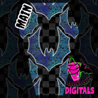 Blue Paisley Bats Seamless File