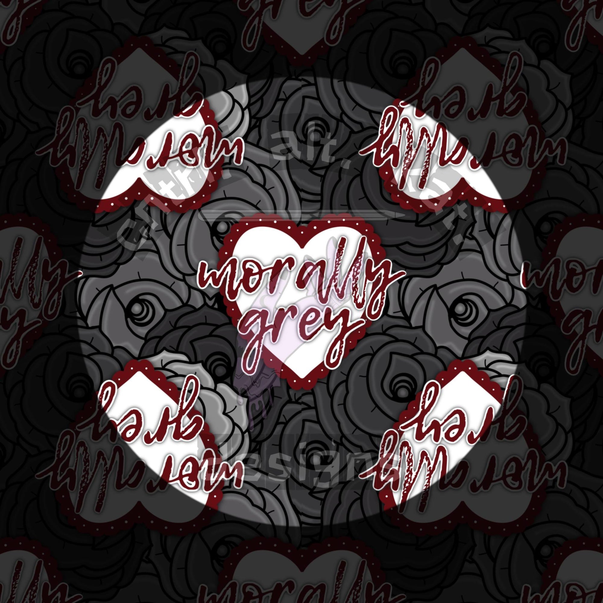 Bookish Coffin Patchwork Seamless Files