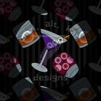 Eyeball Cocktails Seamless Files