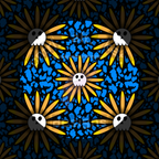 Sunflower Skulls Seamless Files