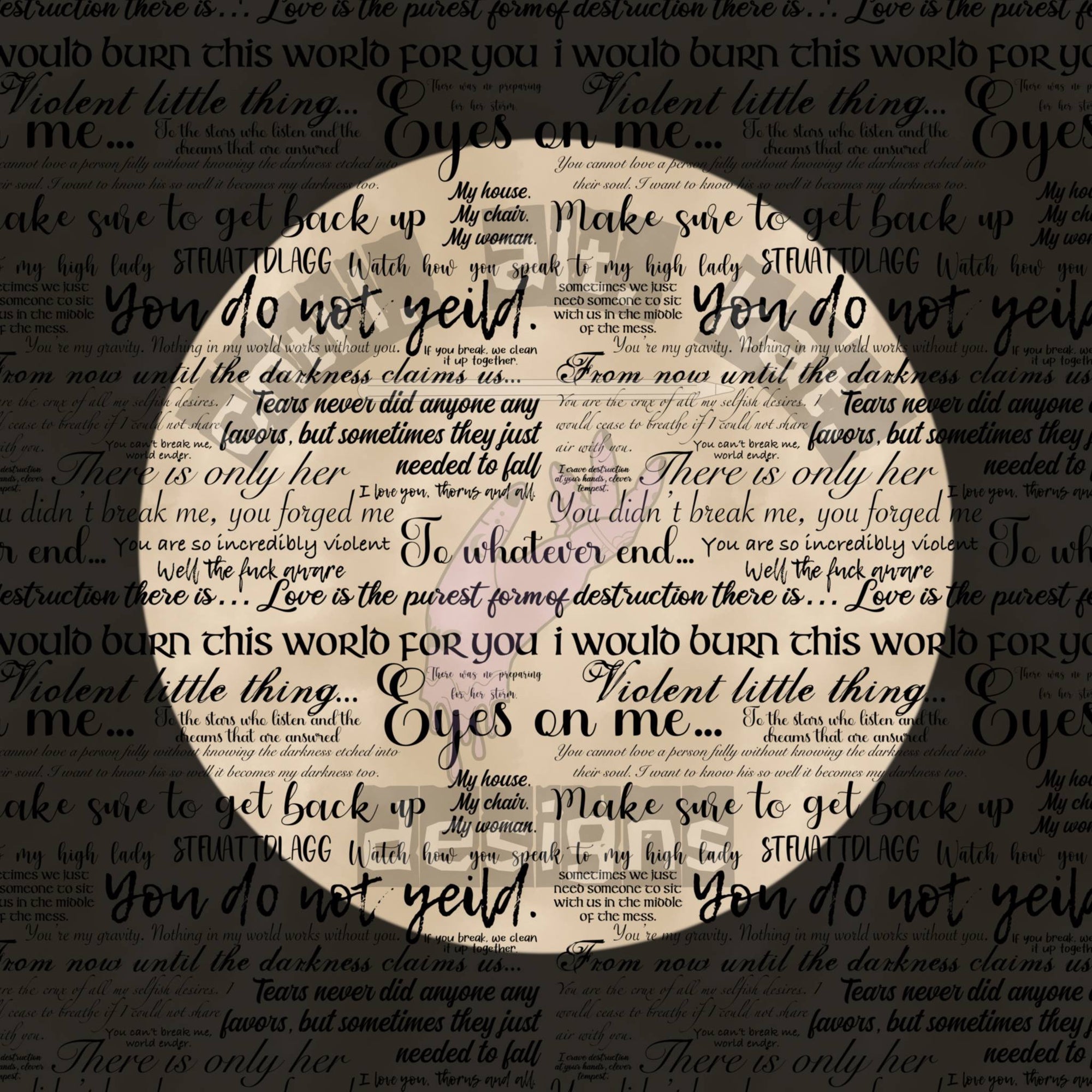 Bookish Coffin Patchwork Seamless Files
