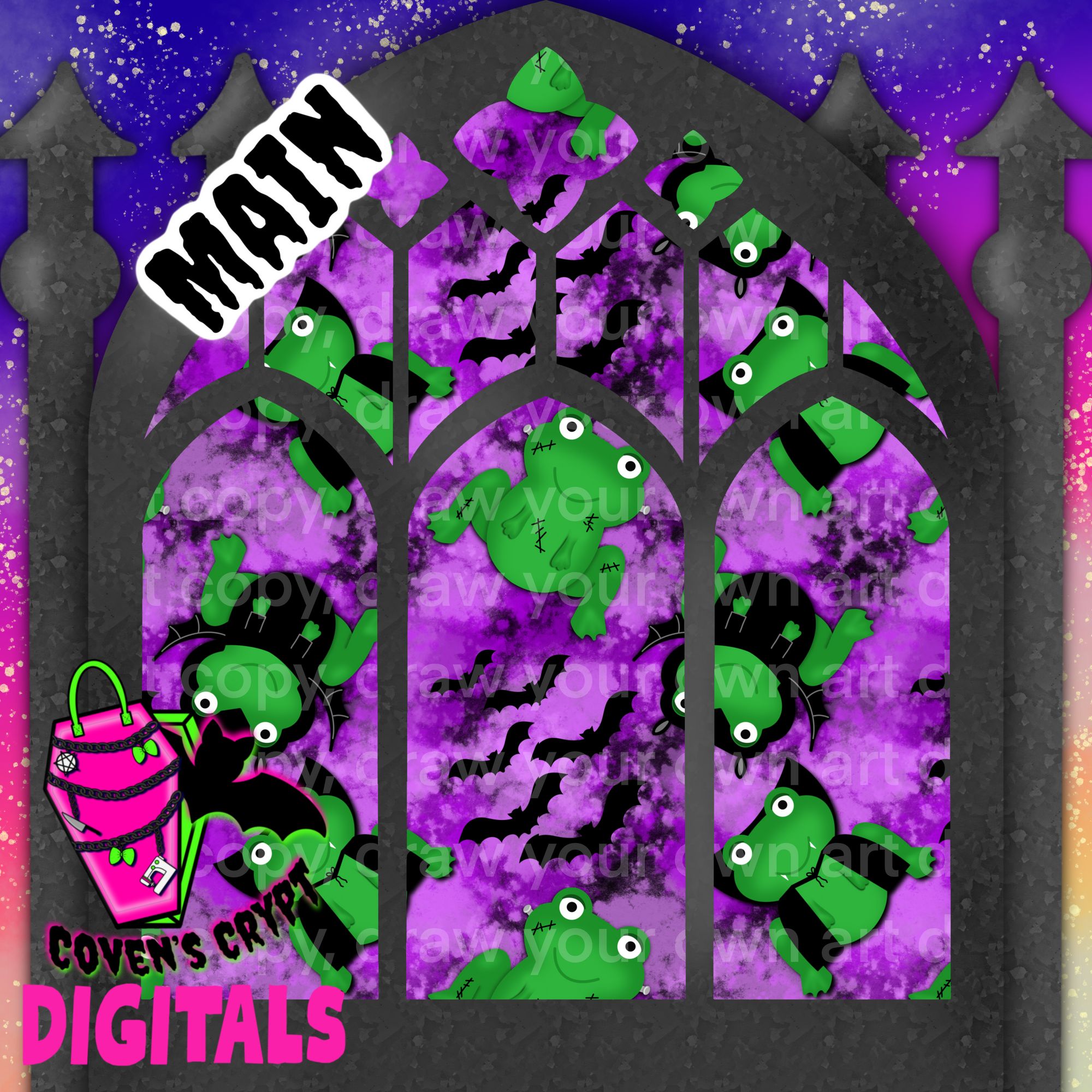Halloween Frogs Seamless File