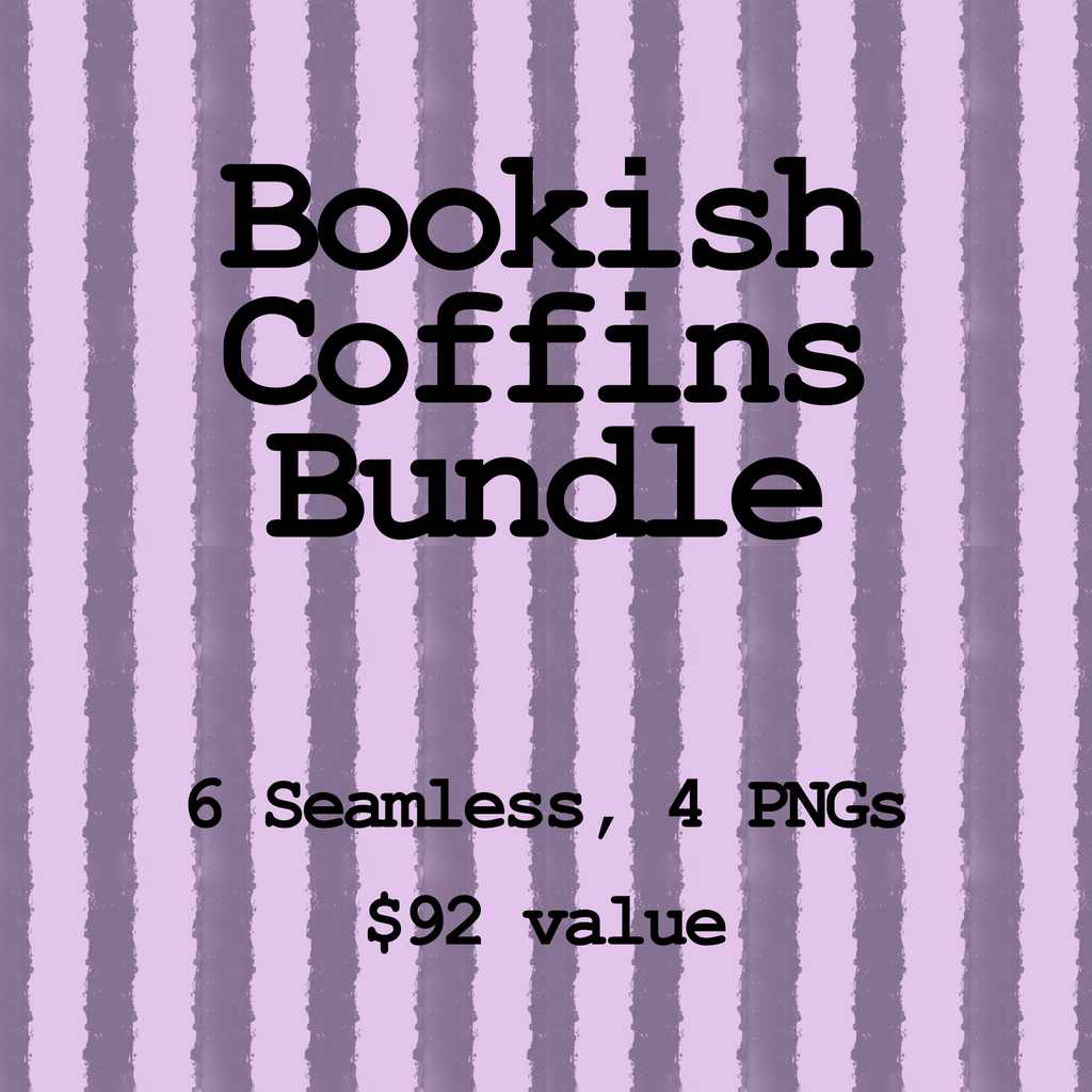 Bookish Coffin Patchwork Seamless Files