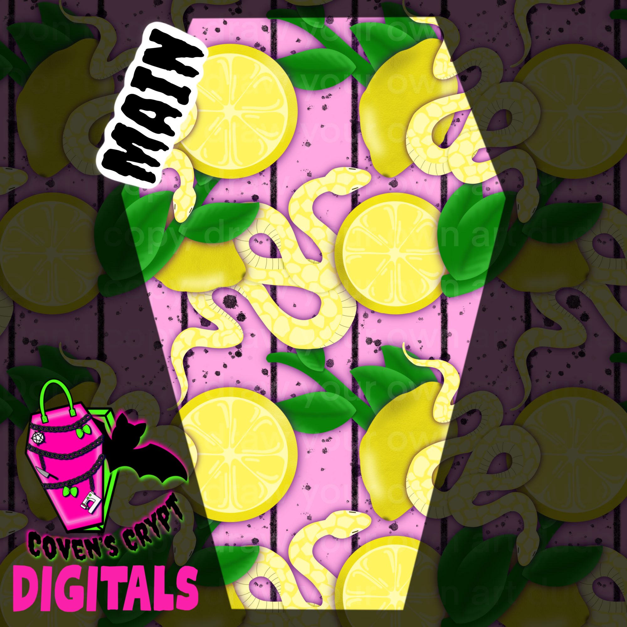 Lemon Snakes Seamless File