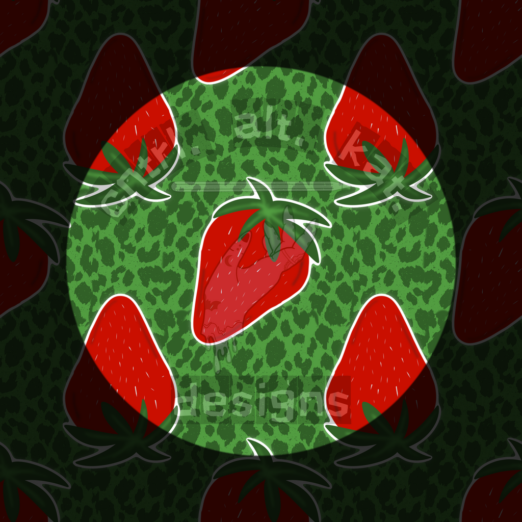 Strawberry Coffin Patchwork Seamless Files