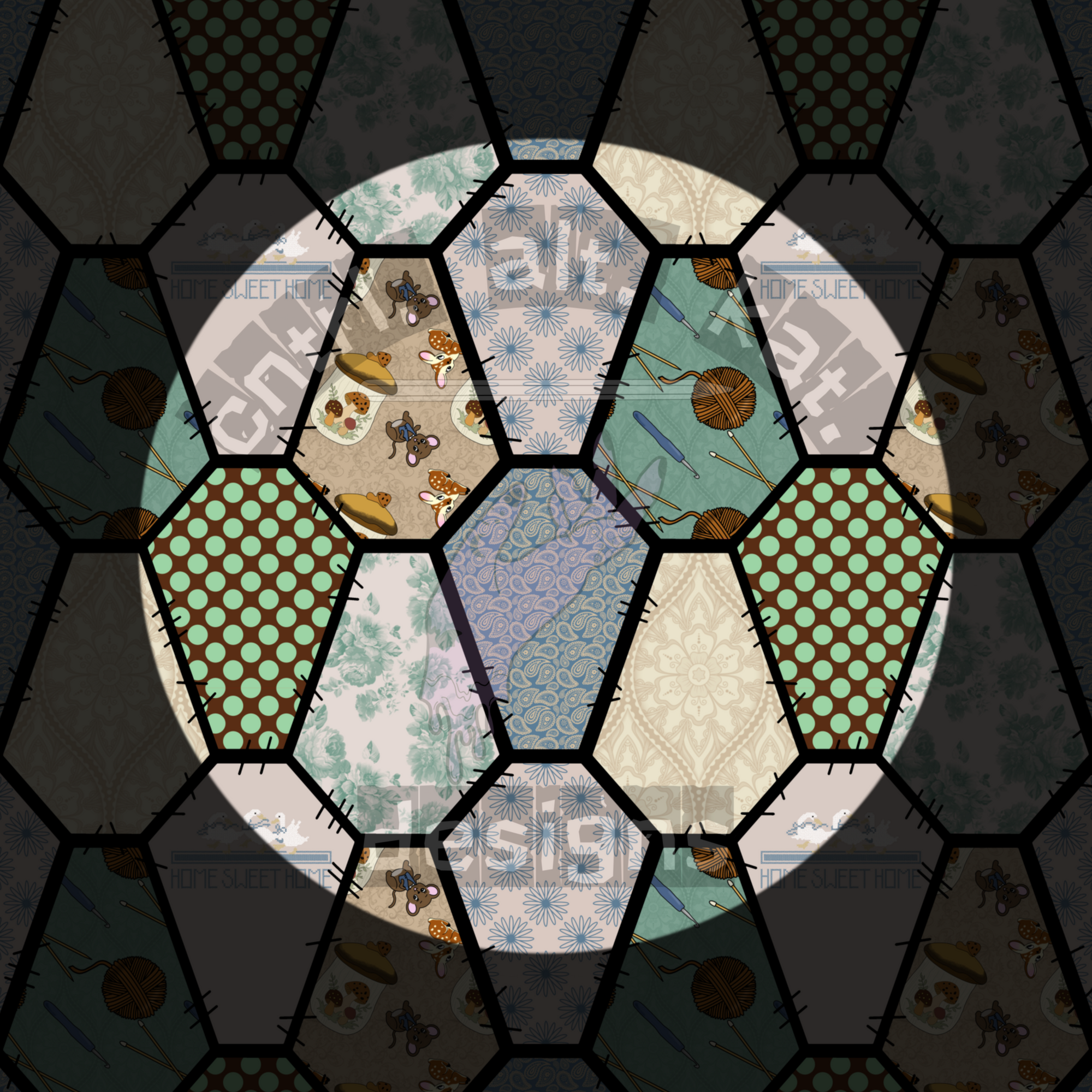 Grandmacore Coffin Patchwork Seamless Files