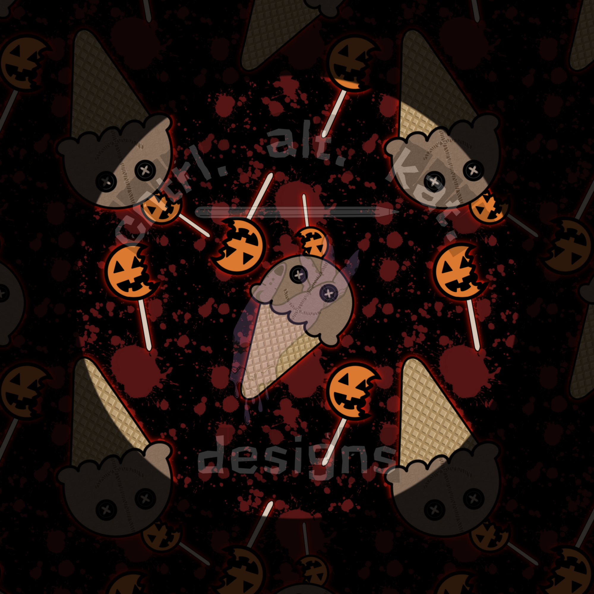 Horror Cones Seamless Files