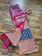 Maroon Upcycle Pants & Matching Scrunchie - Size 16