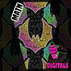 Rainbow Paisley Bats Seamless File