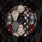 Bookish Coffin Patchwork Seamless Files