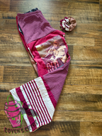 Maroon Upcycle Pants & Matching Scrunchie - Size 16