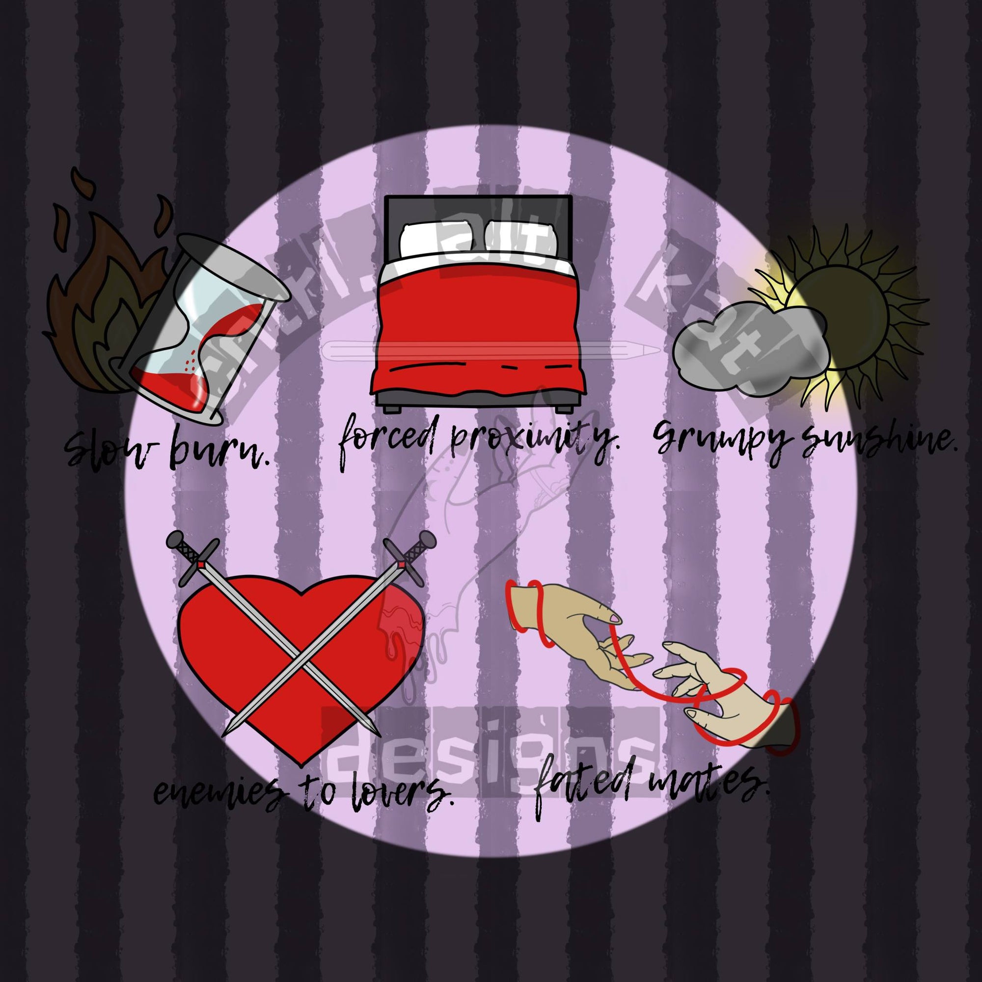Bookish Coffin Patchwork Seamless Files