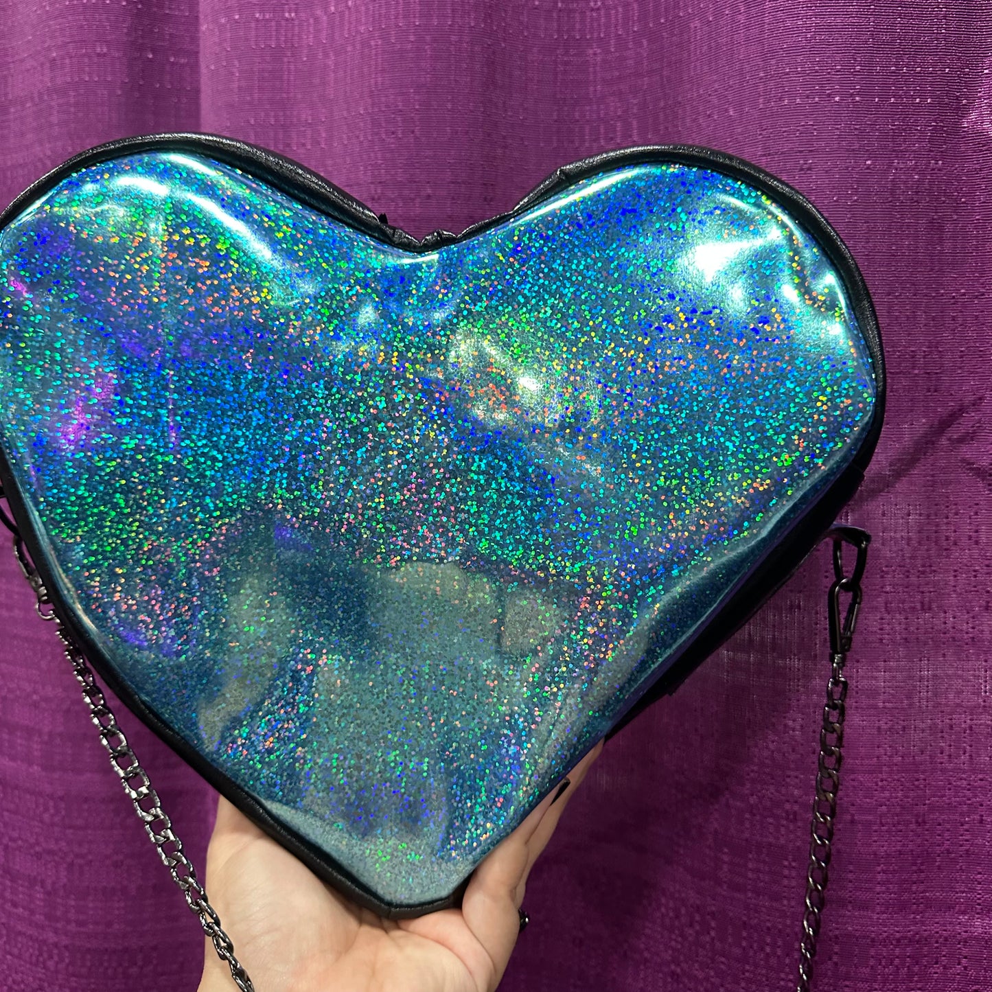 Rainbow Hearts Crossbody Purse