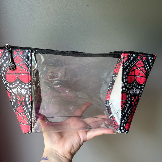 Bat Hearts Large Makeup Bag