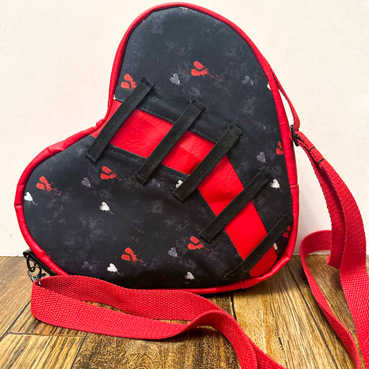 Bleeding Hearts Crossbody Purse